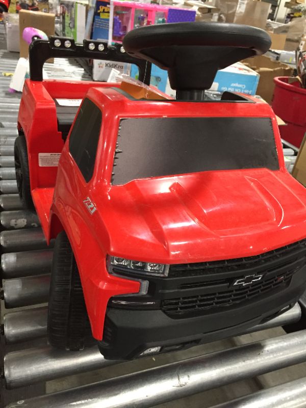 Photo 2 of Kids' 6V Chevy Silverado Truck Ride-on, Red, by Huffy
