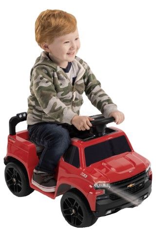 Photo 1 of Kids' 6V Chevy Silverado Truck Ride-on, Red, by Huffy
