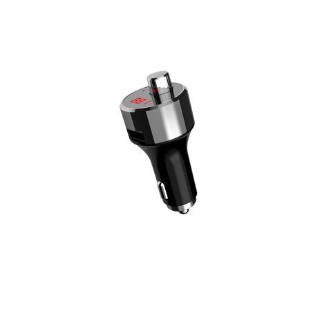 Photo 1 of Auto Drive Low Profile Bluetooth FM Transmitter, Hands-free Phone Calls with LED Screen Display and Dual USB Charging Ports
