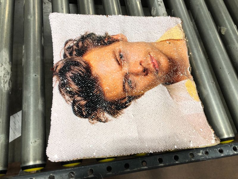 Photo 1 of 15 X 15 INCH HARRY STYLES SEQUIN PILLOWCASE