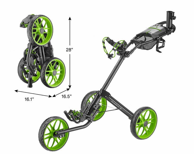 Photo 1 of CaddyTek Caddylite 15.3 V2 - Deluxe Quad-Fold Golf Push Cart
