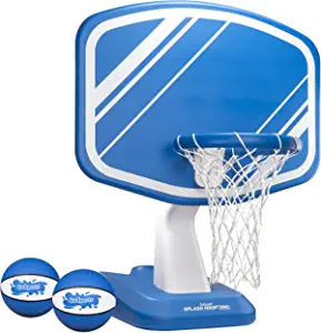 Photo 1 of GoSports Splash Hoop Swimming Pool Basketball Game, Includes Poolside Water Basketball Hoop, 2 Balls and Pump
