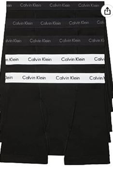 Photo 1 of Calvin Klein Men's Underwear Cotton Classics 5-Pack Boxer Brief, SIZE LARGE
