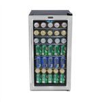 Photo 1 of Whynter - 120 Can Beverage Refridgerator with internal fan - Stainless-steel/Black