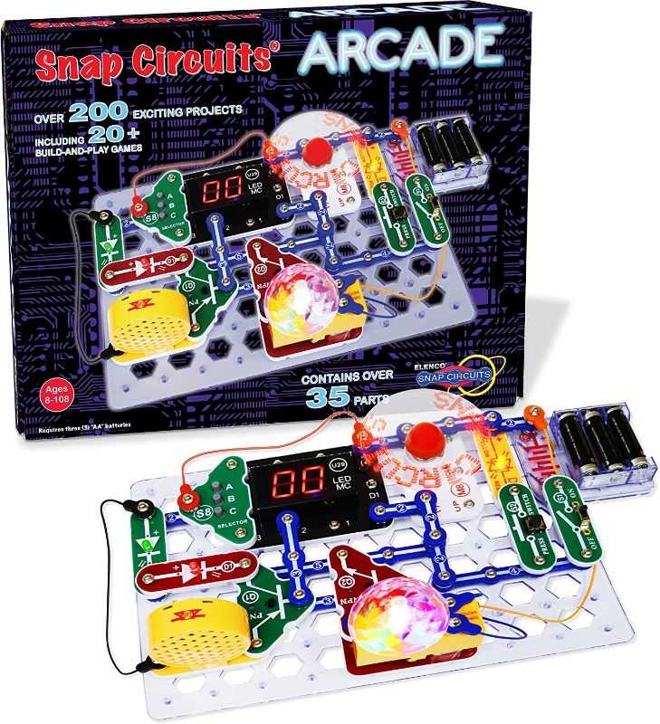 Photo 1 of Snap Circuits “Arcade”, Electronics Exploration Kit, Stem Activities For Ages 8+, Full Color Project Manual (SCA-200)
