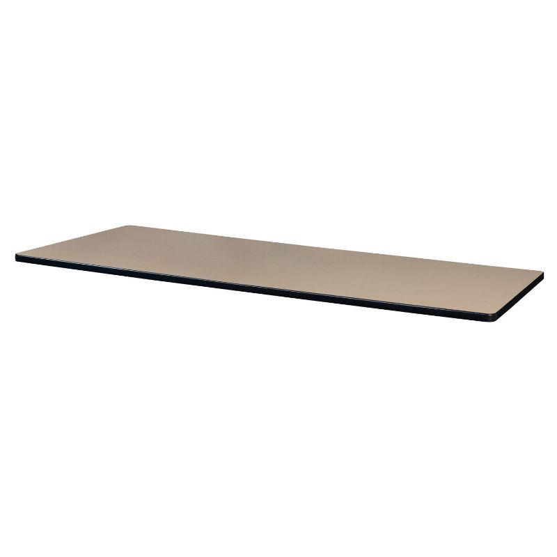 Photo 1 of Regency 66" x 30" Rectangle Laminate Table Top- Beige/ Grey--- table top only
