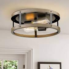 Photo 1 of 2-light 12.9'' Flush-mount Fixture Ceiling Light - N/A
