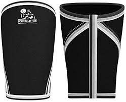 Photo 1 of Knee Sleeves (1 Pair) Support & Compression for Weightlifting, Powerlifting & Cross Training - 7mm Neoprene Sleeve for the Best Squats - Both Women & Men - by Nordic Lifting--- large
