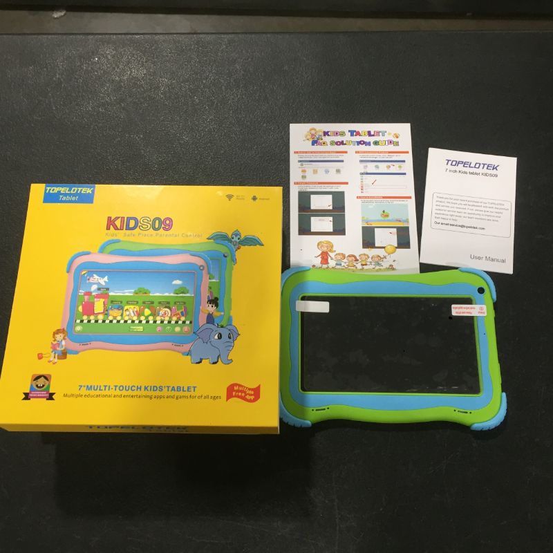 Photo 2 of Kids Tablet 7 Android Kids Tablet Toddler Tablet Kids Edition Tablet with WiFi Dual Camera Childrens Tablet 1GB + 32GB Parental Control, Google Play Store (Green)