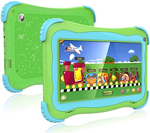 Photo 1 of Kids Tablet 7 Android Kids Tablet Toddler Tablet Kids Edition Tablet with WiFi Dual Camera Childrens Tablet 1GB + 32GB Parental Control, Google Play Store (Green)