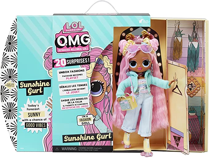 Photo 1 of LOL Surprise OMG Sunshine Gurl Fashion Doll - Dress Up Doll Set with 20 Surprises for Girls and Kids 4+
