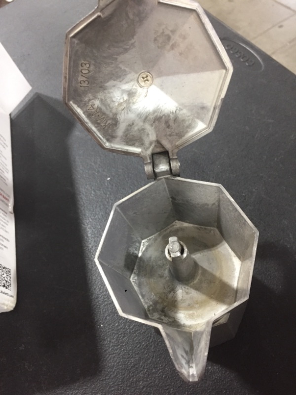 Photo 3 of Bialetti Express Moka Pot, 6 -Cup, Aluminum Silver
