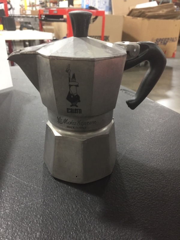 Photo 2 of Bialetti Express Moka Pot, 6 -Cup, Aluminum Silver
