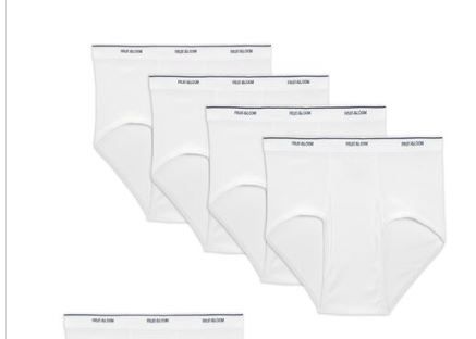 Photo 1 of Men's Cotton White Briefs, Super Value 6 Pack, 2XB