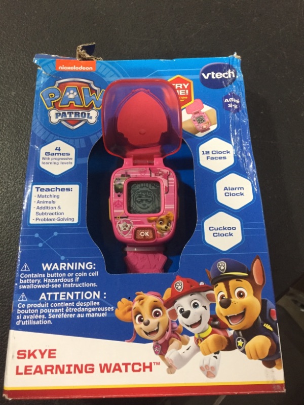 Photo 2 of VTech PAW Patrol Skye Learning Watch, Pink
