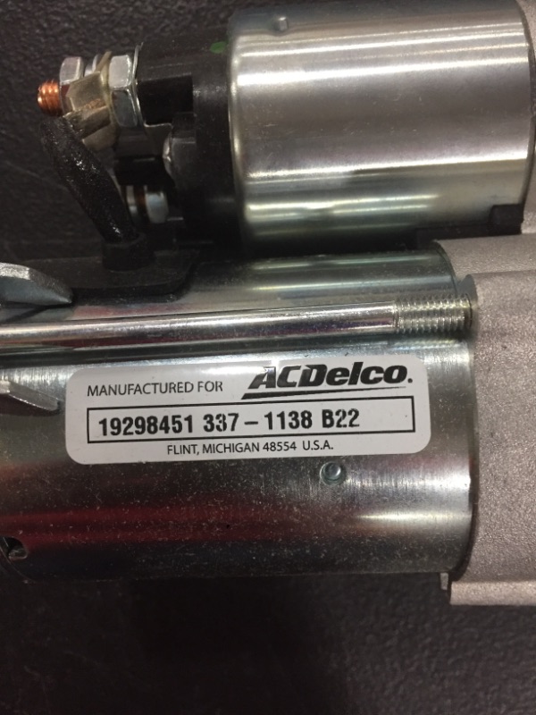 Photo 4 of Acdelco 337-1138 Professional Starter

