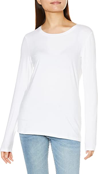 Photo 1 of Amazon Essentials Women's Classic-Fit Long-Sleeve Crewneck T-Shirt, Large