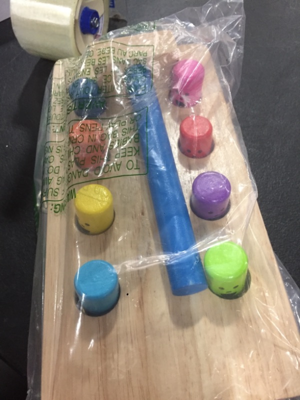 Photo 1 of Melissa & Doug Deluxe Pounding Bench Wooden Toy With Mallet
