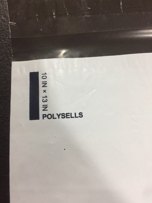 Photo 3 of 9527 Product Poly Mailers Envelopes Shipping Bags Self Sealing,100 Bags,10x13 inches,2.5 Mil (White)
