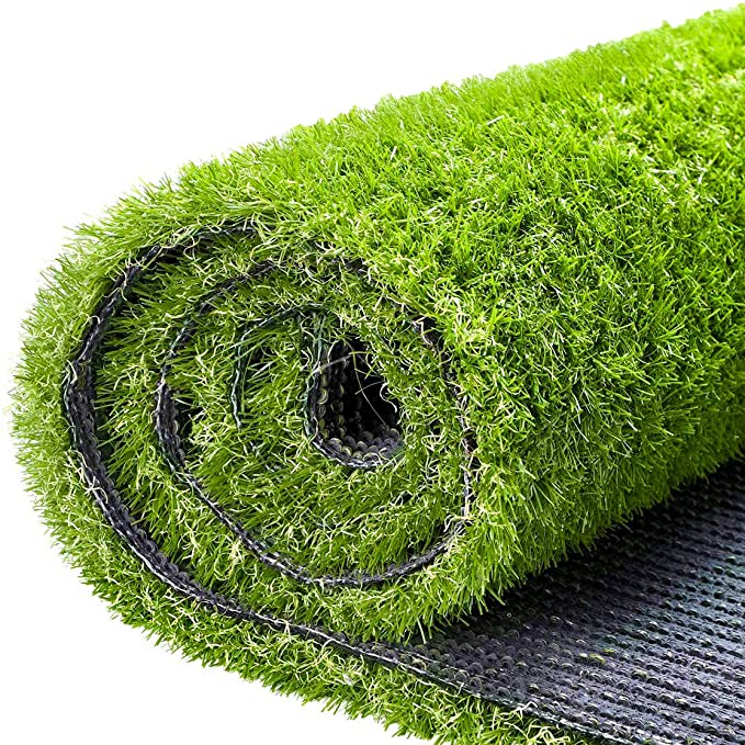 Photo 1 of Artificial Grass Fake Grass Turf Lawn 3.3 X 5 FT (16.5 Square FT), Ohuhu CPSIA Certified Realistic Synthetic Garden Turf Mat Grass with Drain Holes, Indoor Outdoor Rug Carpet Pet Dogs Pee Pads Area
