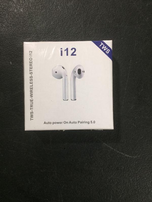 Photo 1 of i12 Bluetooth Wireless Earbud Headphones with Charging Box for Android & iPhone