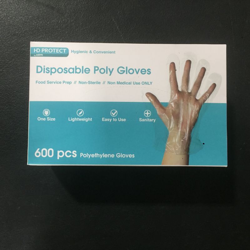 Photo 1 of 600 Pack Plastic Gloves - Best Value Cooking Gloves Disposable Food Safe. Bulk Food Safe Gloves - Transparent Food Grade Gloves & Gloves for Cooking. One Size Fits Most Gauntest Desechables.