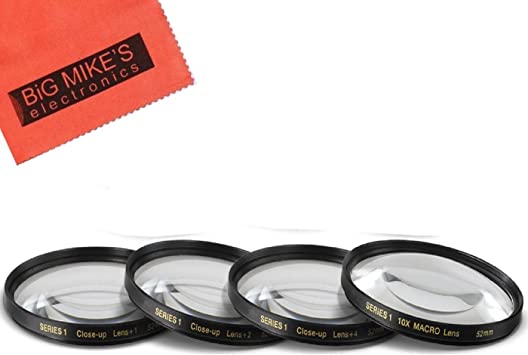 Photo 2 of 52MM Close-Up Filter Set (+1, 2, 4 and +10 Diopters) Magnification Kit for Nikon AF-S DX NIKKOR 35mm f/1.8G Lens