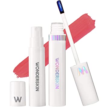 Photo 1 of 2-pack Wonderskin Wonder Blading Peel and Reveal Lip Stain Long Lasting Lip Tint, Transfer Proof Peel Off Lip Stain, Matte Lipstick Waterproof Lip Stick, Long Lasting Lipstick Lip Makeup (Romance)
