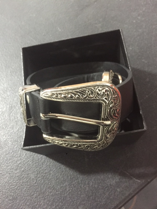 Photo 2 of Women Western Belts Vintage Design Leather Waist Belt with Western-style Buckle for Pants Jeans Dresses
