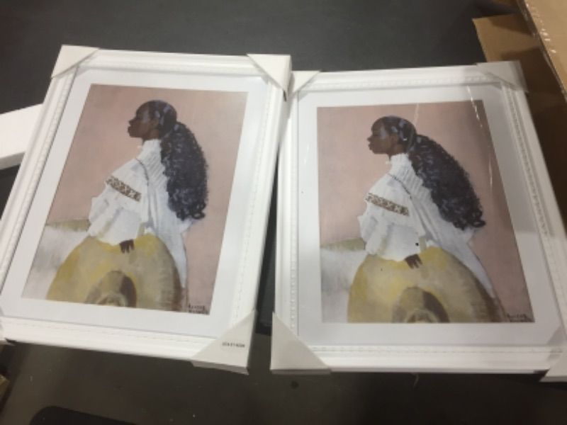 Photo 1 of 16" x 20" Feminine Portrait White/Brown/Pink - Opalhouse, 2 PACK!!!!!
