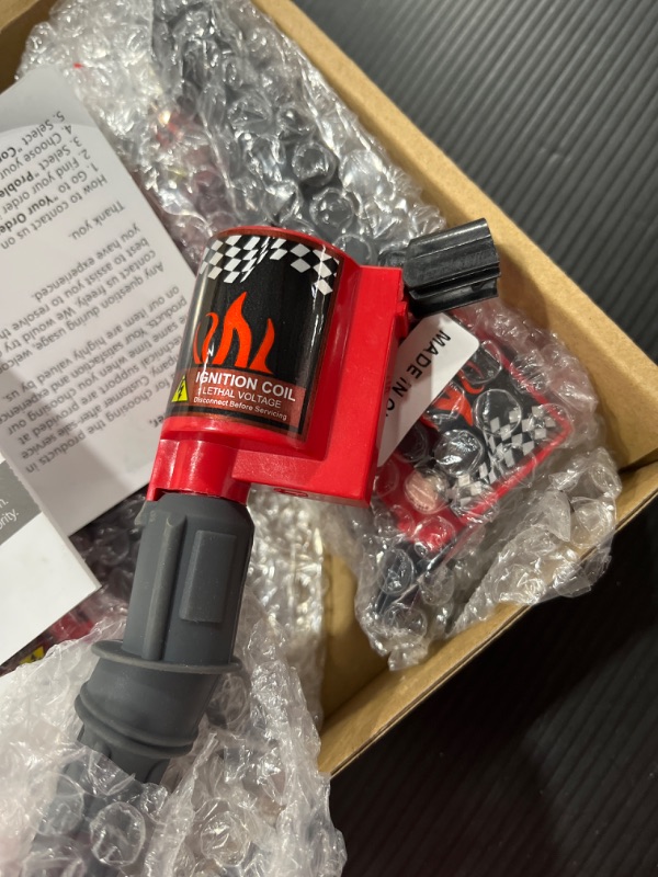 Photo 1 of CarBole Ignition Coils Pack Compatible with Ford, Lincoln, Mercury, Set of 8 Fit 4.6L 5.4L 6.8L V8 V10 Energy F150,F250,F350 OE DG508 DG457 FD503 (Red)