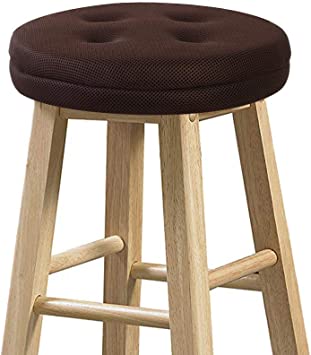 Photo 1 of baibu Bar Stool Cushions, Super Breathable Round Bar Stool Cover Seat Cushion Brown 12" - SET OF 2