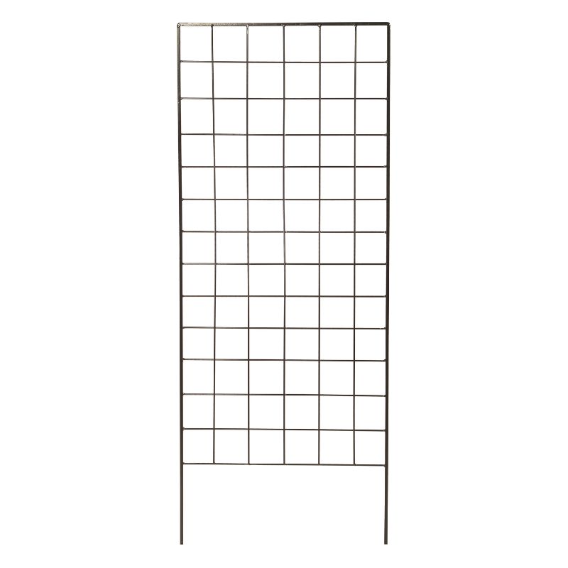 Photo 1 of American GardenWorks 64 in. H Black Steel Garden Trellis