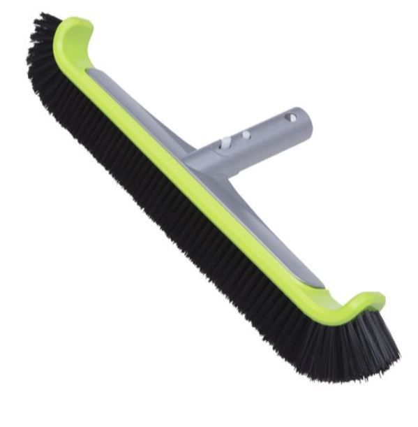 Photo 1 of 17.5 " Premium Heavy Duty Nylon Bristle Swimming Pool Brush, Pool Wall Floor & Tile Brush with Intergrated Aluminum Structure of Handle & Back
