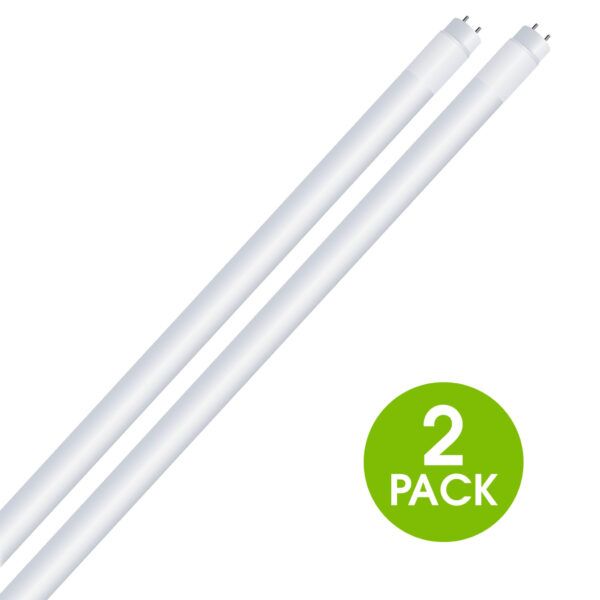 Photo 1 of 4 ft. T8 Ballast Bypass LED (2-Pack) Replaces T8