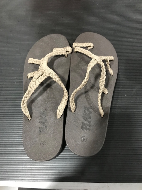 Photo 1 of Plaka Relief Flip Flops for Women with Arch Support | Comfy Sandals for Women | Perfect for the Beach, Long Walks or Poolside SIZE 6
