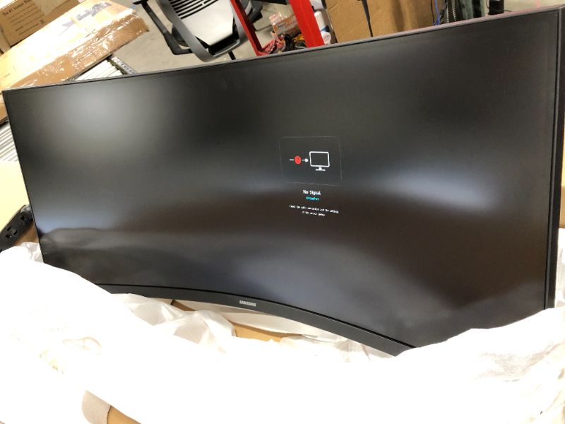 Photo 2 of Samsung - G5 Odyssey 34" Curved Gaming Monitor with 165Hz Refresh Rate - Black
