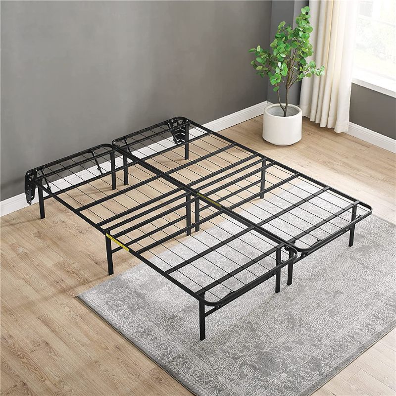 Photo 1 of Classic Brands Hercules Heavy-Duty 14-Inch Platform Metal Bed Frame with Universal Headboard Attachment | Mattress Foundation, Queen