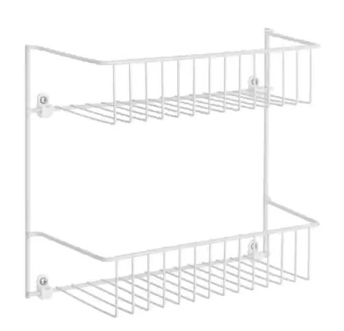 Photo 1 of 2 Tier Rack - 12 in. W x 14 in. H x 3 in. D Wire Shelf
