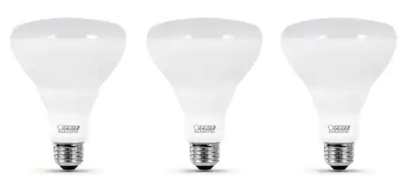 Photo 1 of 65-Watt Equivalent BR30 Dimmable CEC ENERGY STAR Enhance 90+ CRI Flood LED Light Bulb, Daylight 5000K (3-Pack)
