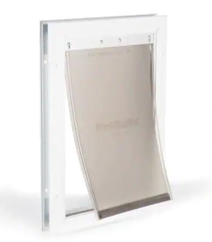Photo 1 of 8-1/4 in. x 12-1/4 in. Medium Freedom Aluminum Pet Door
