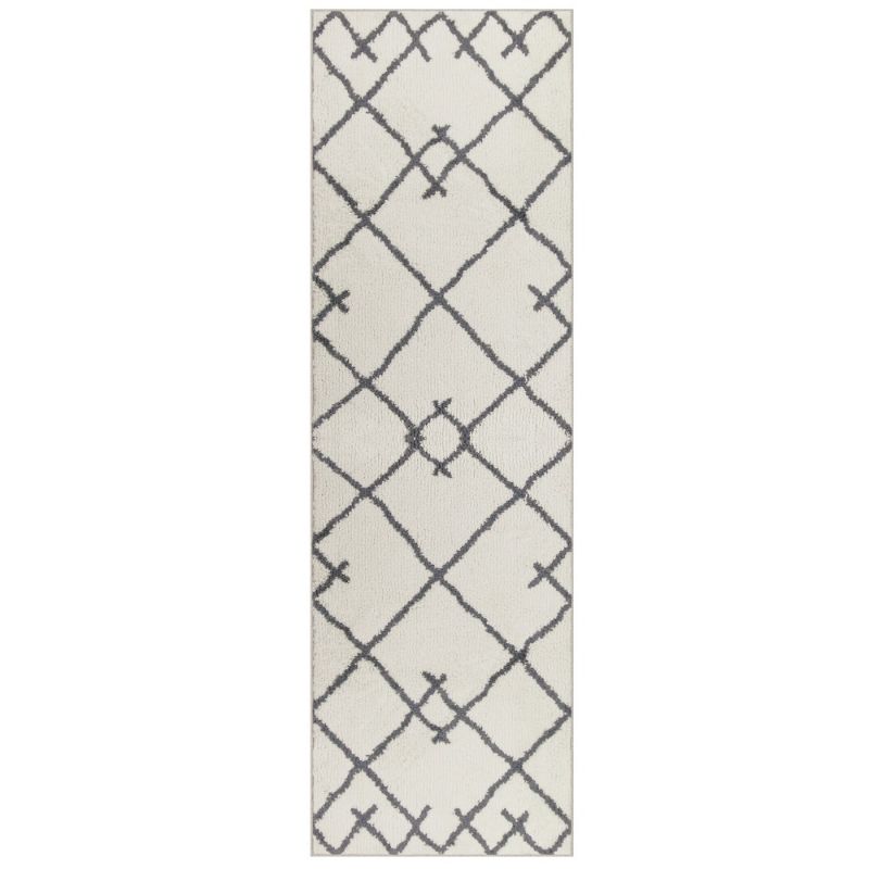 Photo 1 of 2'X7' Kenya Fleece Geometric Design Tufted Accent Rug - Project 62™