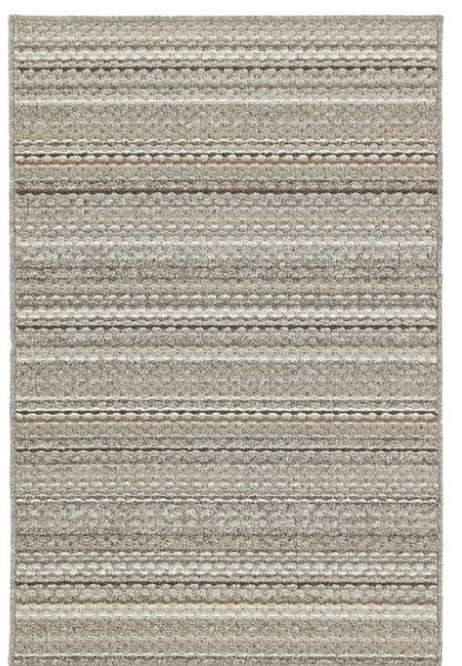 Photo 1 of Garland Rug Carnival Stripe 5 ft. x 7 ft. Area Rug Random Earth Tone