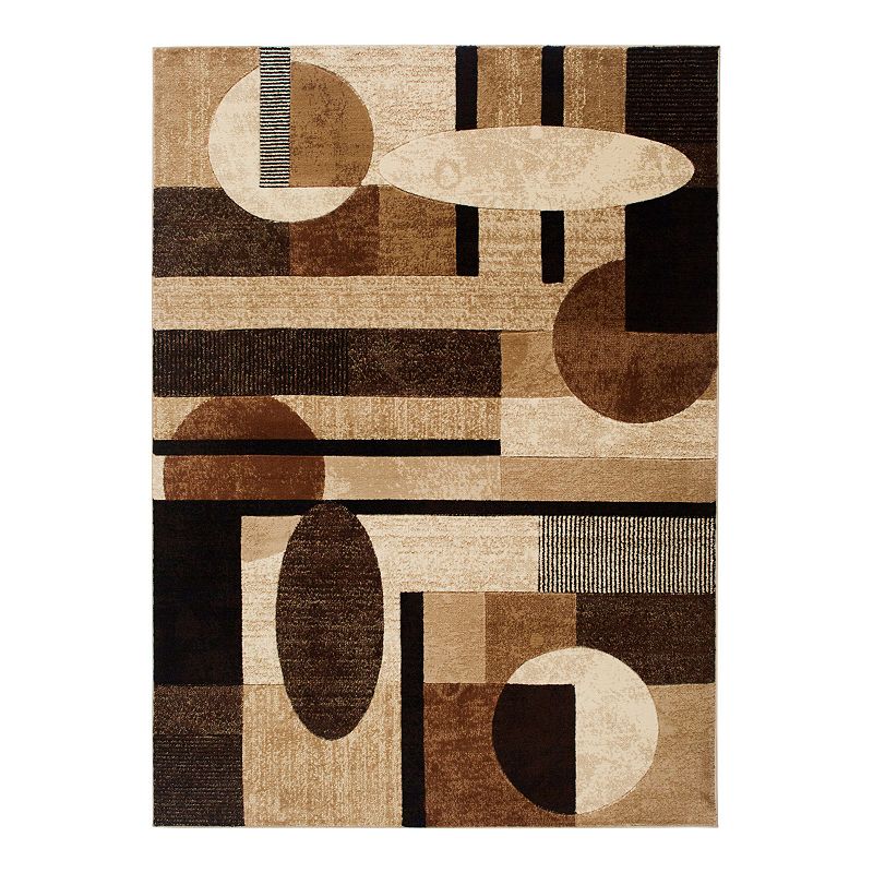 Photo 1 of 769924342787 5 Ft. 2 in. X 7 Ft. 2 in. Tribeca Area Rug, Brown
