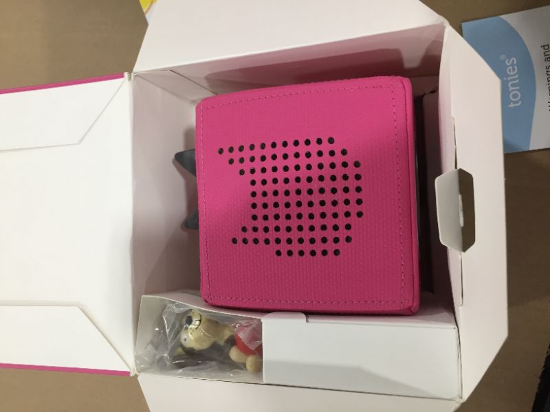 Photo 2 of Toniebox Audio Player Starter Set with Playtime Puppy - Imagination Building, Screen-Free Digital Listening Experience for Stories, Music, and More - Pink
