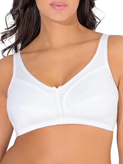 Photo 1 of Fruit of the Loom Women's Seamed Unlined Wirefree Bra (2)
black and white
Size- 42 C