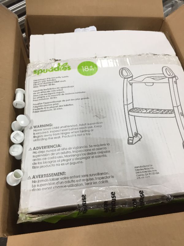 Photo 3 of Spuddies Spuddies Potty with Ladder, White/Gray, One Size