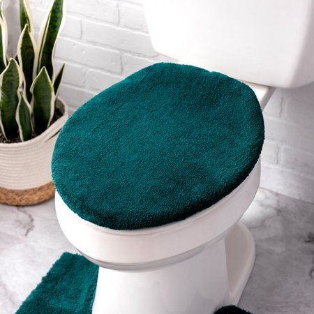 Photo 1 of Better Homes & Gardens Toilet Lid Cover, Teal Rain