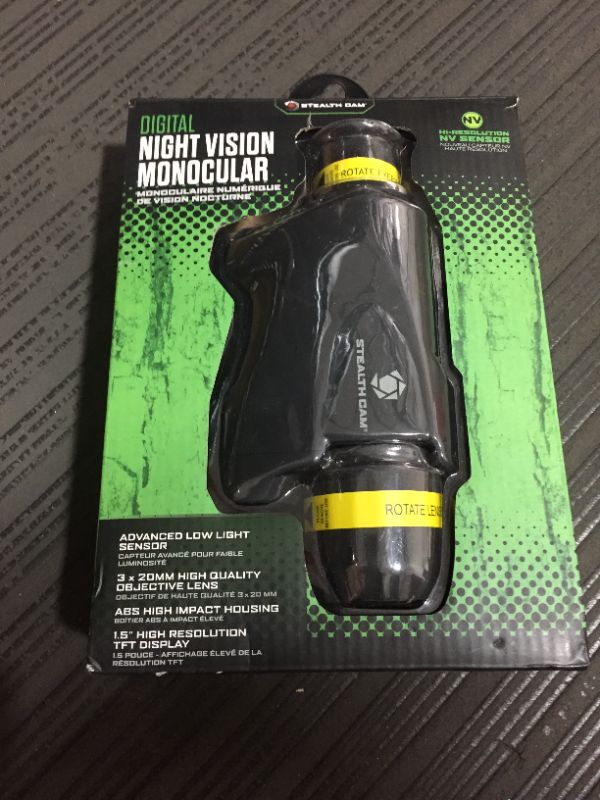 Photo 2 of Stealth Cam Stcxnvm Stealth Cam Night Vision Monocular 3x20 9x Digital Zoom