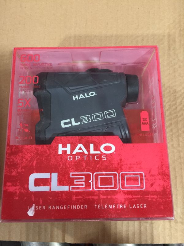 Photo 2 of Halo Optics CL 300 Laser Rangefinder Battery Operated New Sealed Box